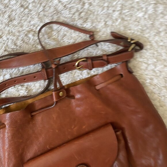 Il Bisonte shoulder bag made in Italy brown genuine leather used from Japan - Picture 16 of 16